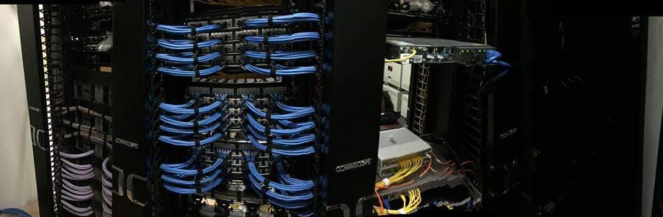 Organized patch panels and network cabling